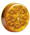 Amber 2 1/2” Round Amber Clearance Marker 8 Led’s