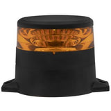 Low Profile 2.6" Tall X 3" Diameter LED Amber Flashing Warning Beacon 12-80VDC Maxxima