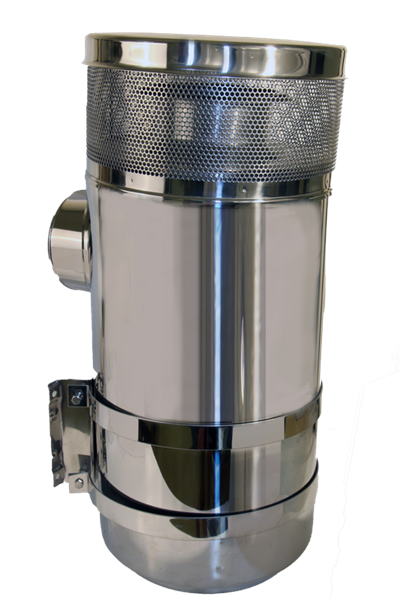 Air Cleaner fits Peterbilt Complete Kit Housing, Mounting Strap(2) & Mounting Plate 15" Vortex Style 7" Air Filter Outlet Diameter