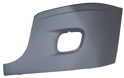 Bumper End Cap With Fog Light Hole Fits Freightliner Cascadia 2008+ DRIVER