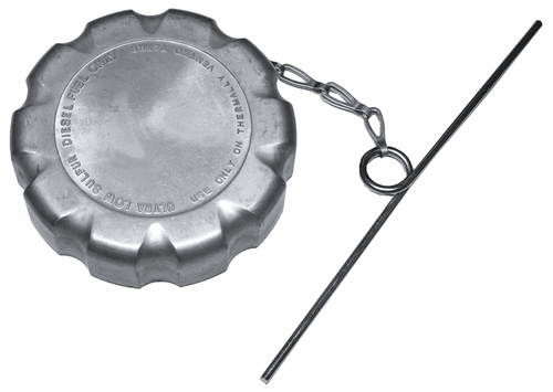 Fuel Cap, 3", Mack and Volvo Non-Locking Aluminum