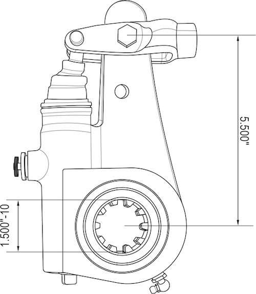 Automatic Slack Adjuster 5.5” Drilling 1.5 - 10 Spline,