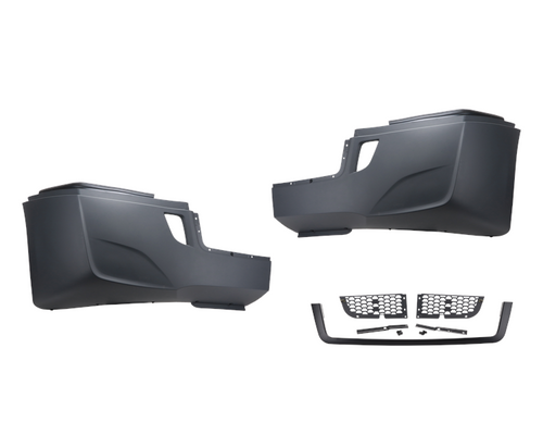 5-Piece Bumper Kit Without Fog Light Opening Fits Freightliner Cascadia 2018-2024