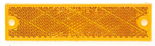 Amber Reflector, Rectangular, 4.38″X1.13″