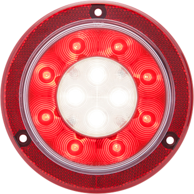 LED 4" Stop/Turn/Tail/Back-Up Light with Reflex Mounting Flange
