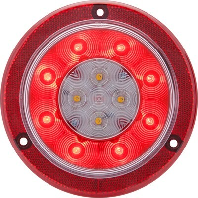 LED 4" Stop/Turn/Tail/Back-Up Light with Reflex Mounting Flange
