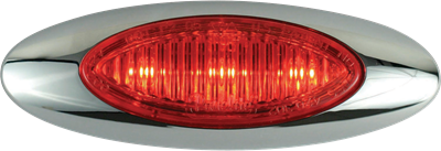 Red/Red M5 Marker/Clearance Light With Bezel