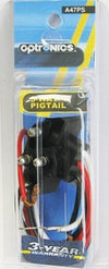 Standard PL-3 right angle pigtail, 10”, clam