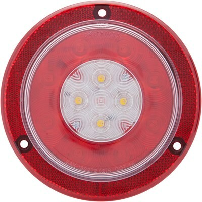 LED 4" Stop/Turn/Tail/Back-Up Light with Reflex Mounting Flange