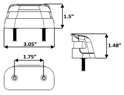 LED Stud Mount License Light