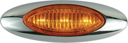 Amber/Amber M5 Marker/Clearance Light With Bezel