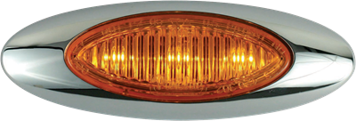 Amber/Amber M5 Marker/Clearance Light With Bezel