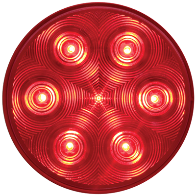 Red stop/turn/tail light kit with A45GB grommet and A45PB plug, PL-3 connection