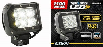 Descontinued. LED Work/Ag Lights 6-LED Off-Road Spot Light