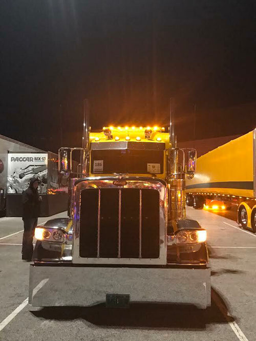 20” Universal Chrome Bumper Fits International 9370, 2011 & Newer; Kenworth W900B, 2007 & Newer; Peterbilt Model 362, 388, 389, & 2008 Western Star