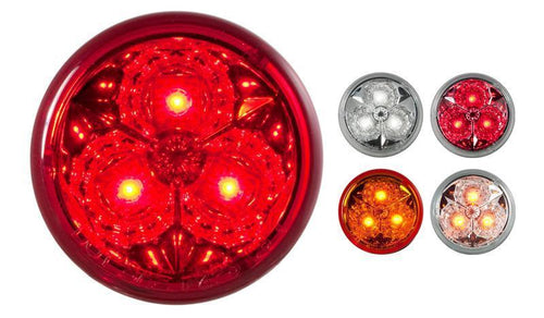 2” Round Star Design 3 LED Marker Light 12V