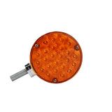 4" Double Face Amber/Red Led Pedestal Light - Twin Pack