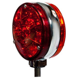4” Star Double Face Amber/Red Led Light  “sold as it is no warranty or exchange”