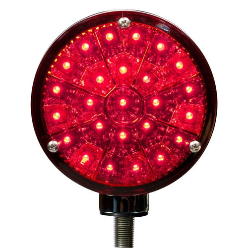 4” Star Double Face Amber/Red Led Light  “sold as it is no warranty or exchange”