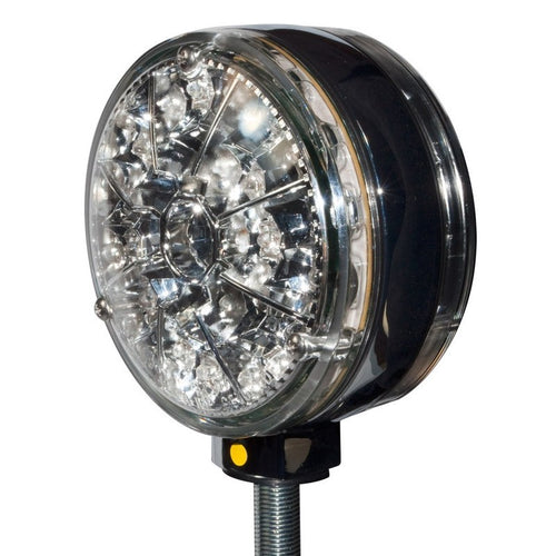 4” Star Double Face Amber/Red Led Light  “sold as it is no warranty or exchange”