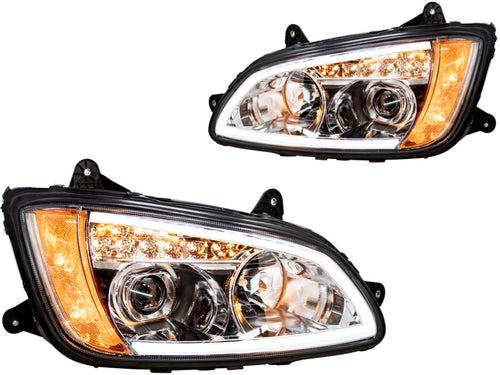 Headlight w/ Chrome Reflector fits Kenworth T370/T270/T700/T660