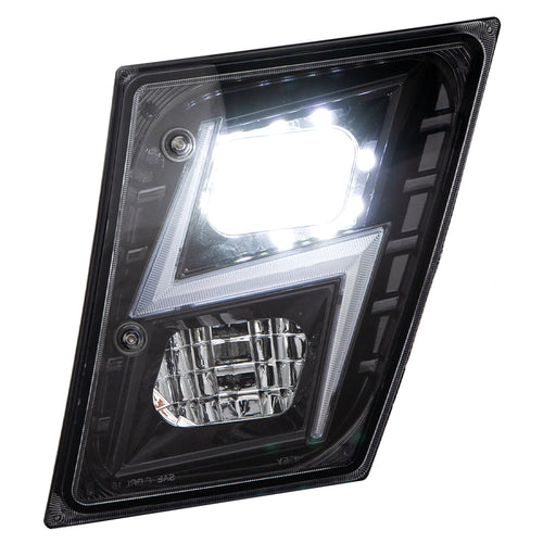 Black High Power LED Fog Light for 2003 - 2017 fits Volvo VN/VNL Driver Side