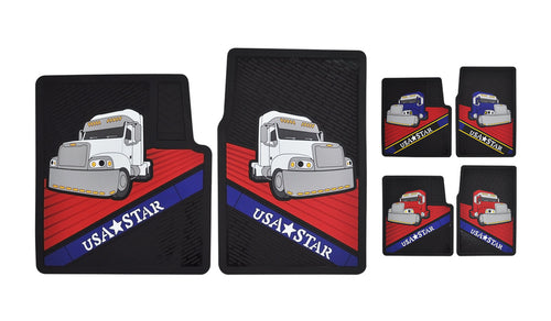 Rubber Floor Mats Fits Freightliner Century (Set)