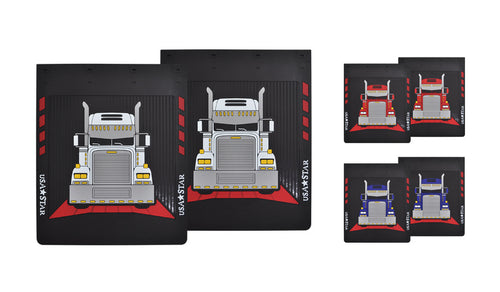 Rubber Mud Flaps Fits Freightliner Classic (Pair)