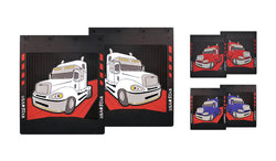 Rubber Mud Flaps Fits Freightliner Columbia (Pair)
