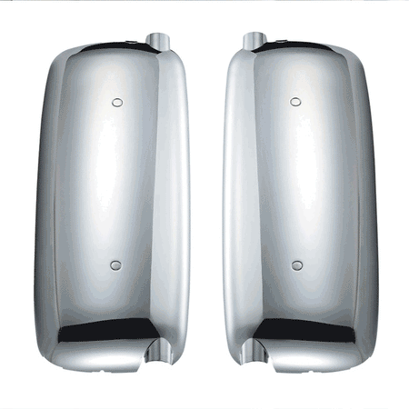 United Pacific Chrome Mirror Protection Covers For Volvo VNL 630 670 780, Pair (Driver & Passenger)