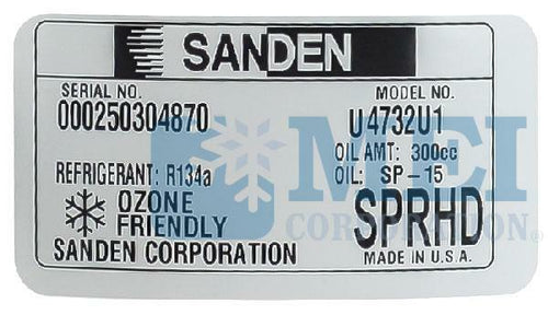 Sanden Compressor - Genuine OEM Grade Fits Mack-Volvo Trucks 12.8L L6 MP8